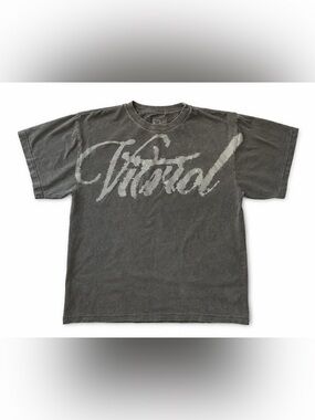 Vitriol offers the Blurred Flowers t-shirt in a grey cotton Size medium